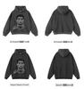 Autumn/Winter 420G Street Football Print Heavyweight Pullover Hoodie