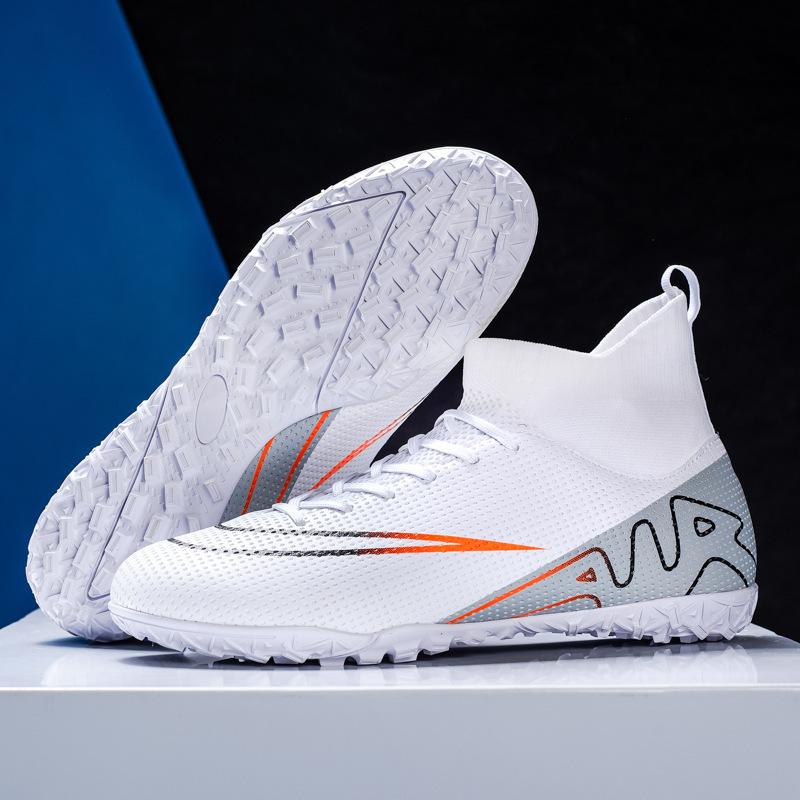 

Новые осенние высокие футбольные бутсы для мужчин и женщин, профессиональные тренировочные бутсы для мальчиков, обувь для сломанных и длинных ногтей 46