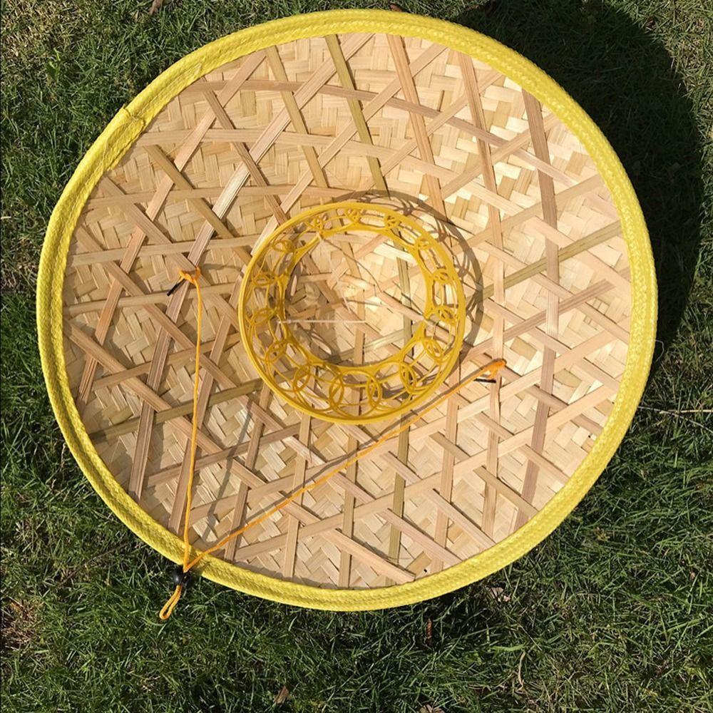 Stil Hüte Damen Sonnenhüte Herren Fischerhüte Geflochtene Strohhüte Bambus Rattan Hüte Tourismus Regenkappen