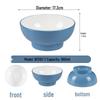 Melamine Imitation Porcelain Two-Tone Dining Bowls