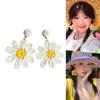 Beach Vintage Styles Flower Earrings Portable Geometric Dangle Earrings for Trendy Women Party Fashion Accessories