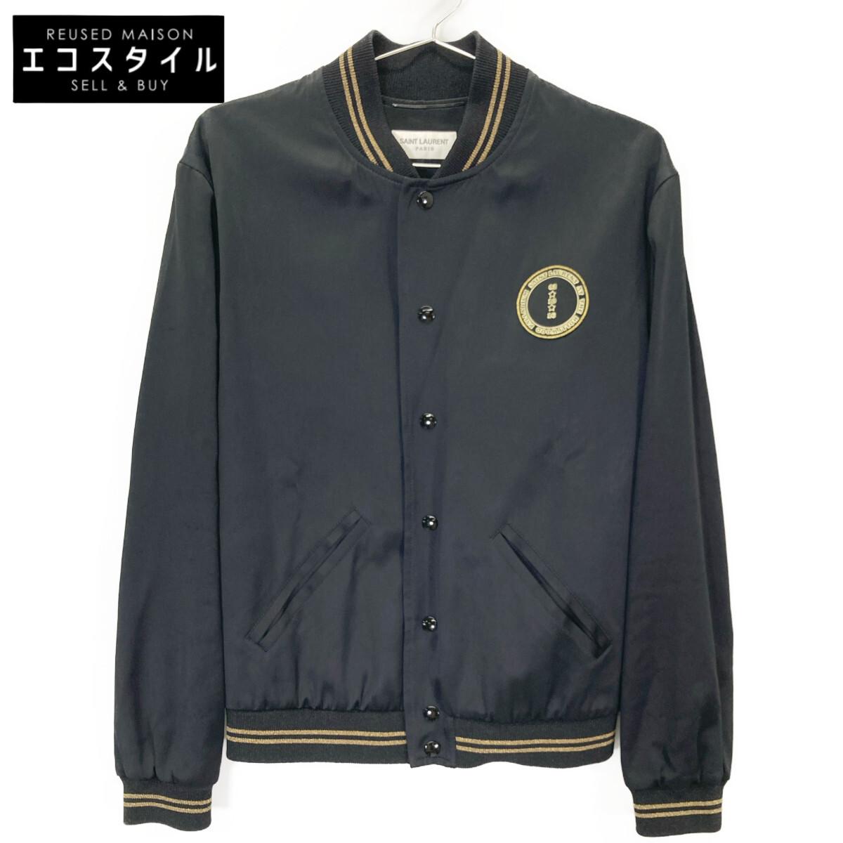 

SAINT LAURENT PARIS 16AW EDIUM Palladium Sequin Teddy Jacket Jacket 44 blackUsed