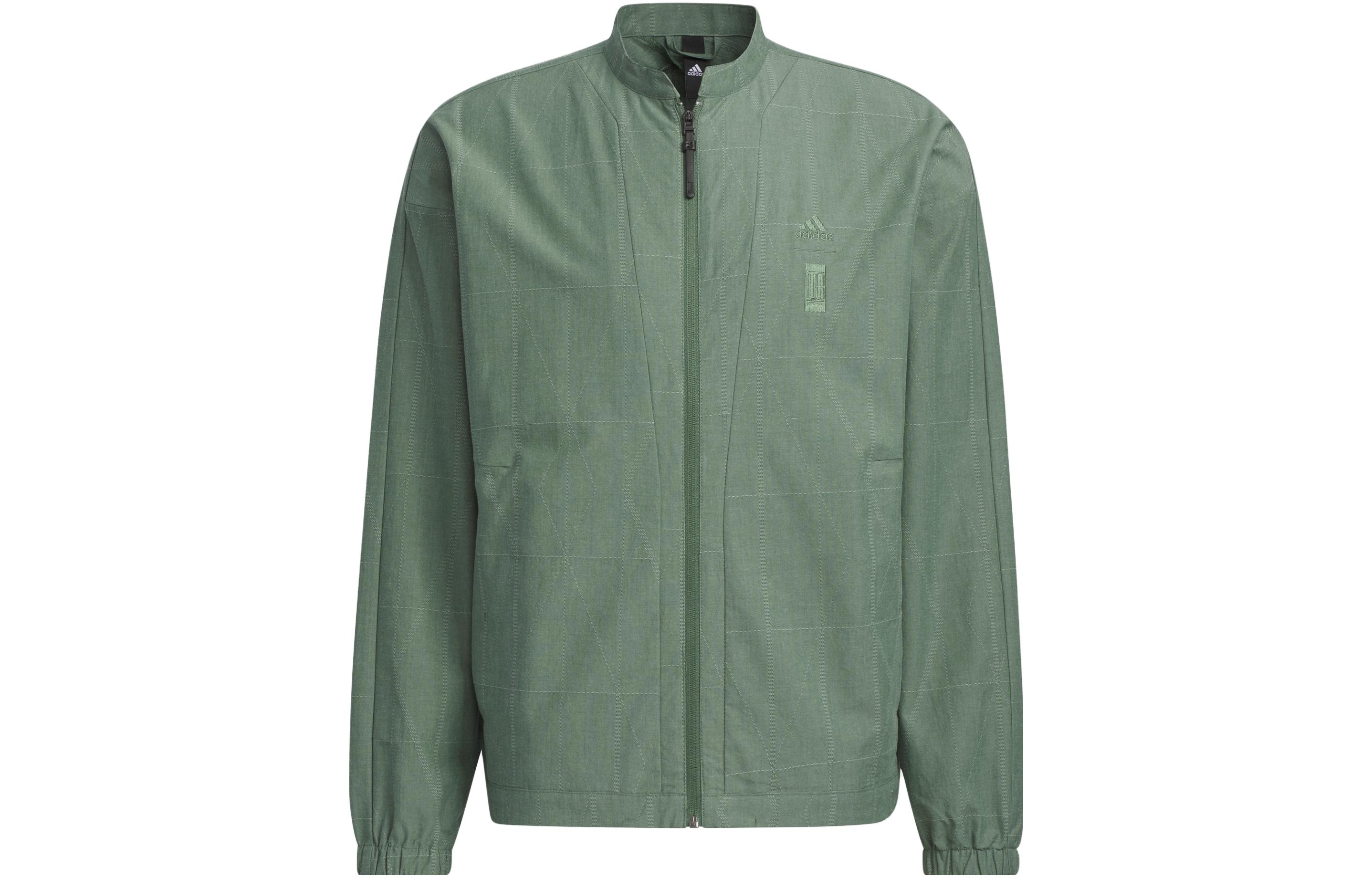 

Adidas Jackets Men s Oxidation Green Stand Collar Moderate Other IA8138 XL