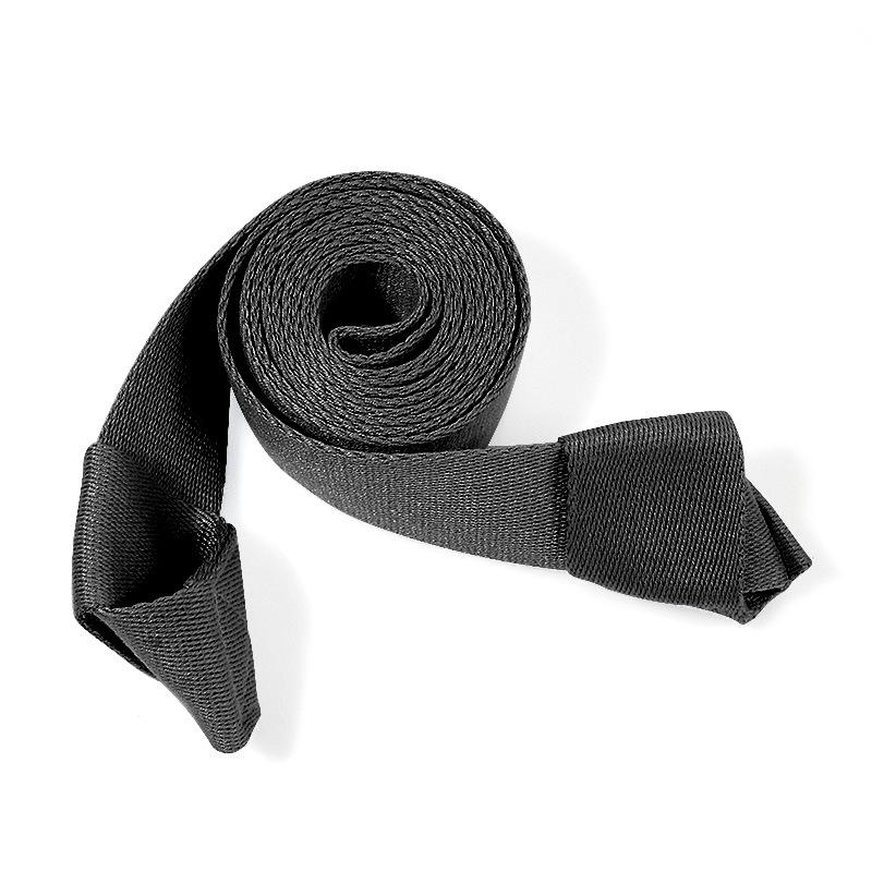 Cotton-Polyester Blend Customizable Logo Multifunctional Yoga Mat Strap Eco-Friendly Design for Yoga Practice чёрный