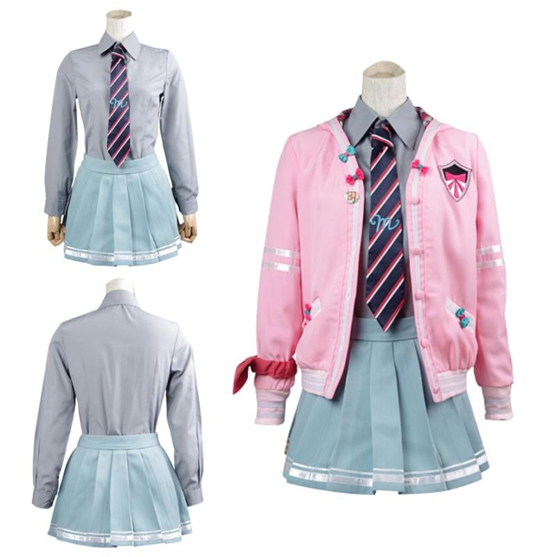 Miku Hatsune Vocaloid Cosplay Costume Set School Jacket Jk Uniform Dress Party