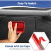 RT-TCZ For Jeep JL Glove Box Compartment Latch Handle Trim Cover For Jeep Wrangler JL JLU 2018-Present For Gladiator JT -Present Red Interior