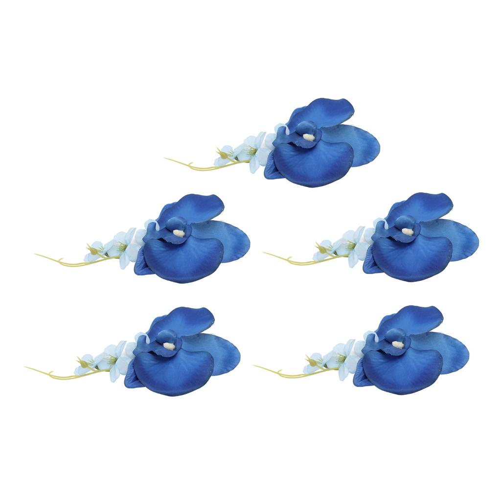 5 Pcs Groom Boutonniere Elegant Men Wedding Flower Lifelike Permanent Reusable Artificial Brooch Flo