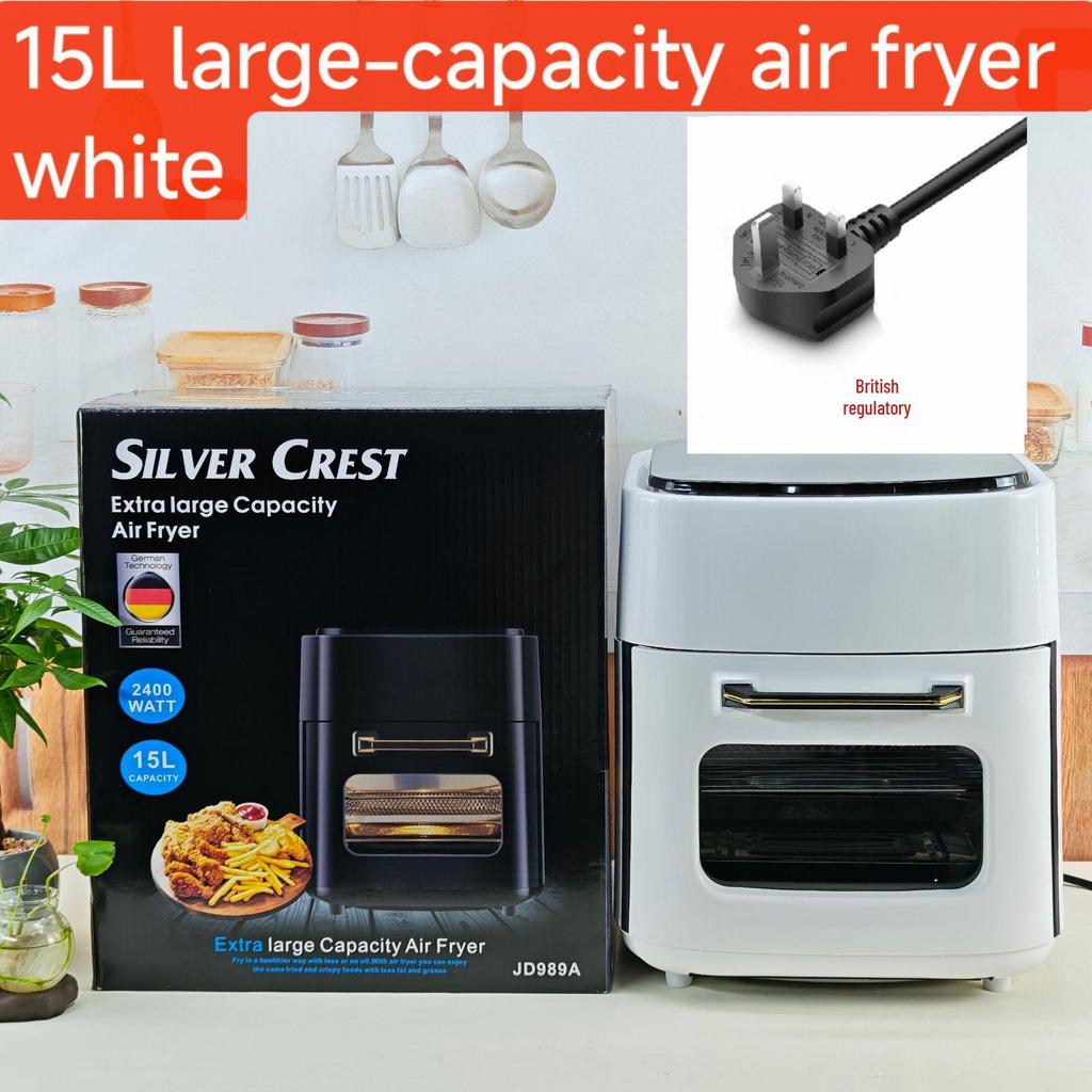 6L Smart Air Fryer with Visual Touchscreen - Large Capacity Automatic Electric Fryer & Oven for French Fries