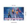 In-Stock Demon Slayer Party Set: KPOP Backdrop, Birthday Banners, Balloons & Cake Toppers