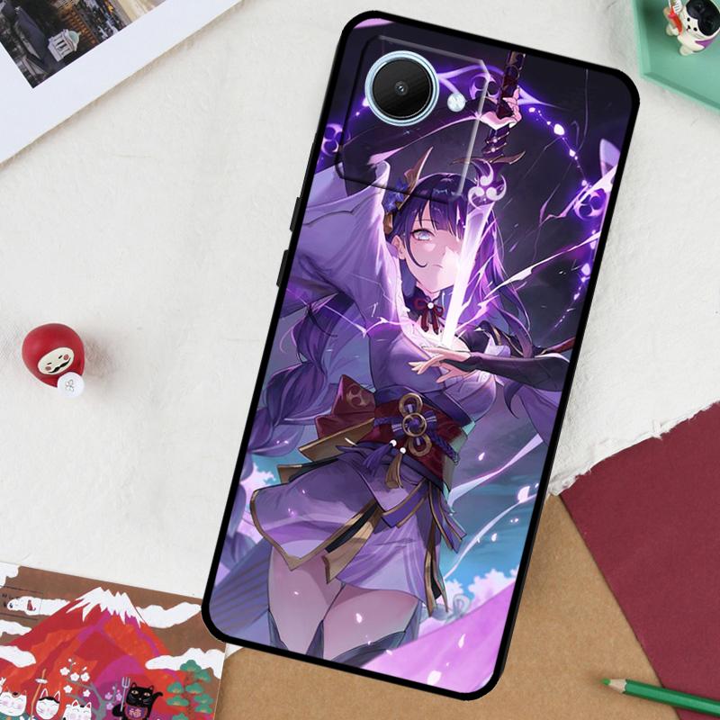 

Raiden Shogun Genshin Impact For Realme 11 9 10 Pro Plus GT Neo 5 3 2 T C11 C15 C21Y C25s C30 C31 C33 C35 C55 Phone Case Realme GT Neo2