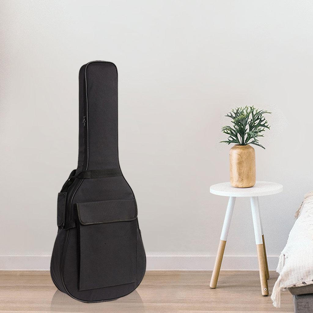 Acoustic Guitar Bag Oxford Cloth Dustproof Travel Carrying Backpack Double Shoulder Strap
