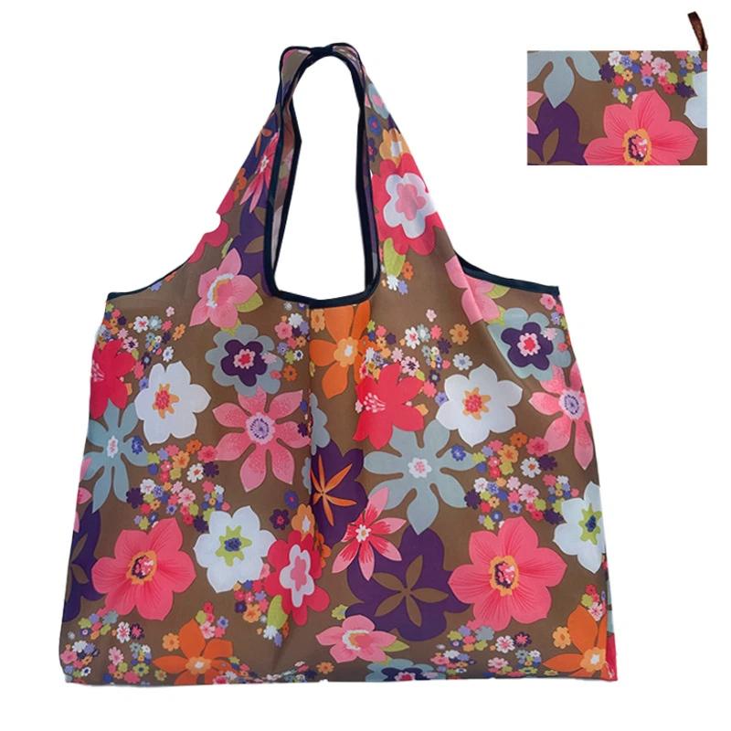 Reusable Foldable Waterproof Oxford Tote Bag Large Portable Grocery Shopping Storage Handbag
