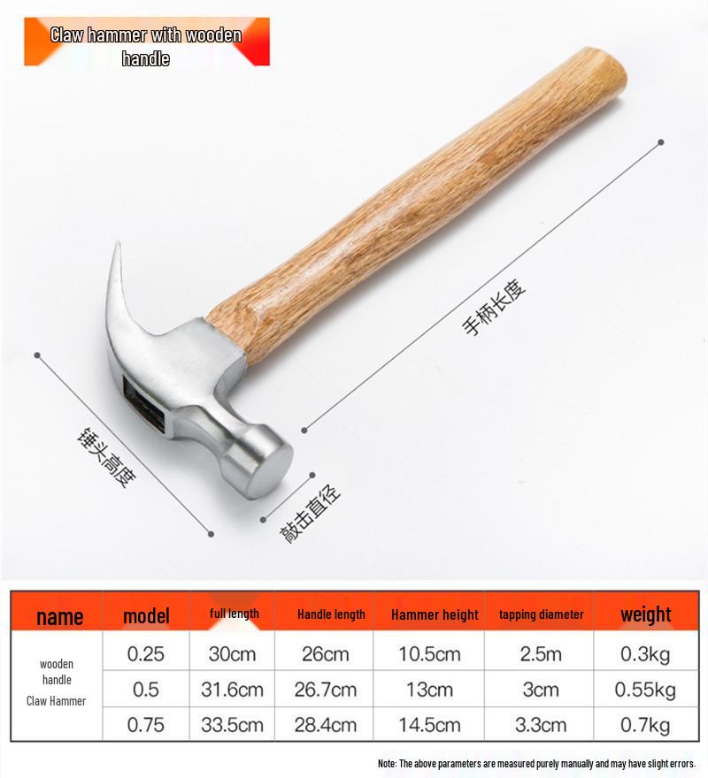 Multifunctional Mini Claw Hammer: Practical Nail Puller & Mallet Tool for Household & Woodworking Use