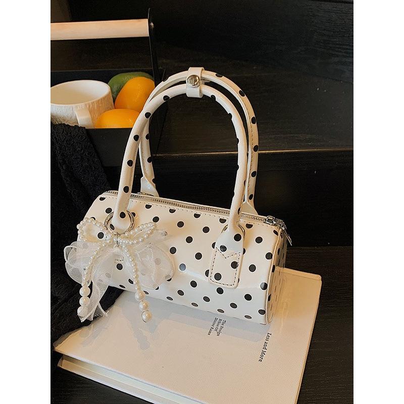 2025 New Korean Summer Handbag Small Bag Bag Women's Premium Polka Dot Niche Pillow Bag Single Shoulder Messenger Bag