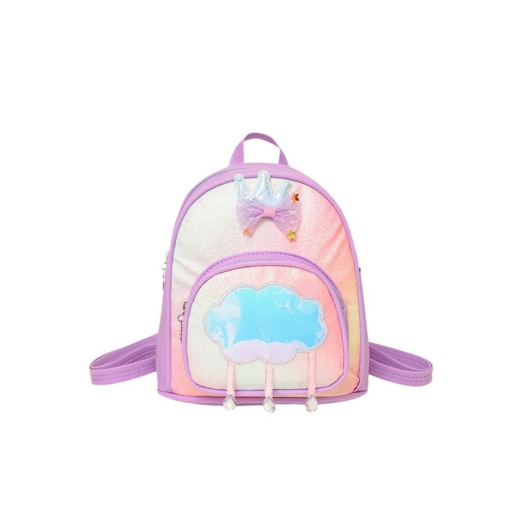 Lightweight And Cute Girls' Backpack With Bowknot For Kindergarten And School