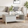 Vidaxl Couchtisch, Beton Grau, 90x50x36,5 cm