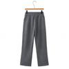 2026 Spring Plus Size High Waist Elastic Knit Pants for Women - Straight Leg, Versatile & Casual