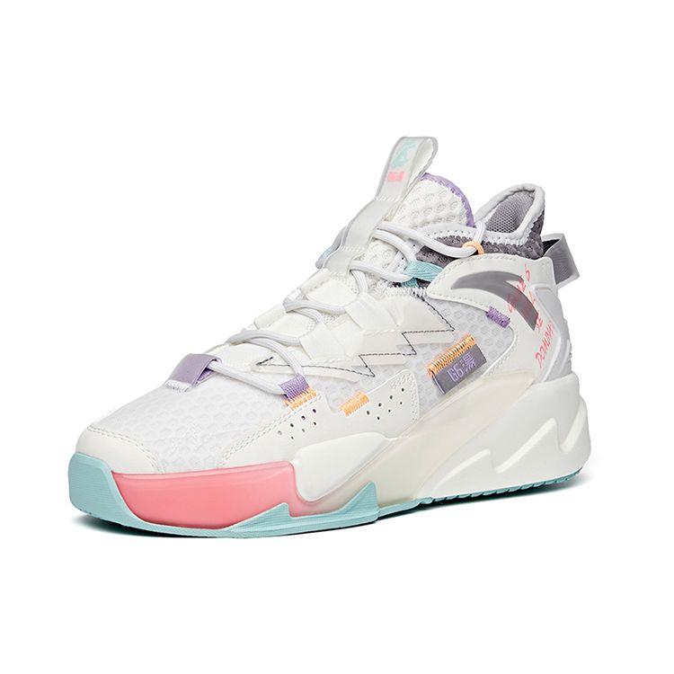 Anta Lifestyle Series Thompson G6 Low Top Sneakers Women Sneakers White Gray Pink 122128089-2