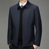 Men's Spring and Autumn New Middle-aged Men's Jacket Lapel Thin Middle-aged and Elderly Business Casual Men's Jacket Dad Wear