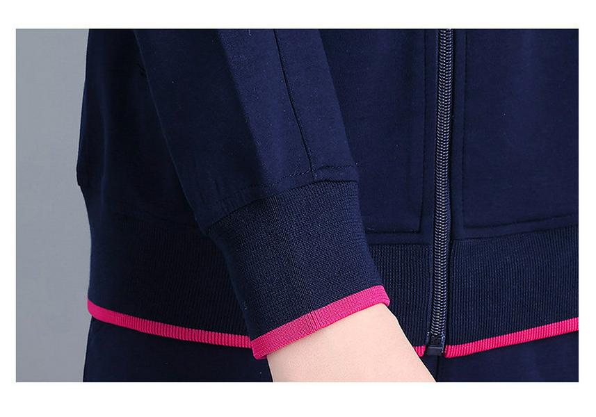 Women's Spring & Autumn Sports Suit - Elegant Casual Hoodie for Middle-aged & Elderly