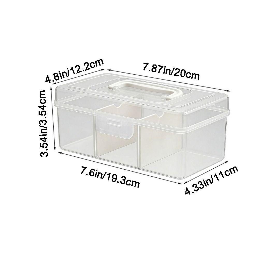 Plastic Tea Bag Storage Box Large Capacity Sealed Sugar Packet Storage Box with Removable Dividers Dust-proof Tea Bag Holder
