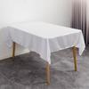Tablecloth Rectangle White Table Cover Cloth Polyester 145x305cm for Dining Room Wedding Banquet Hotel