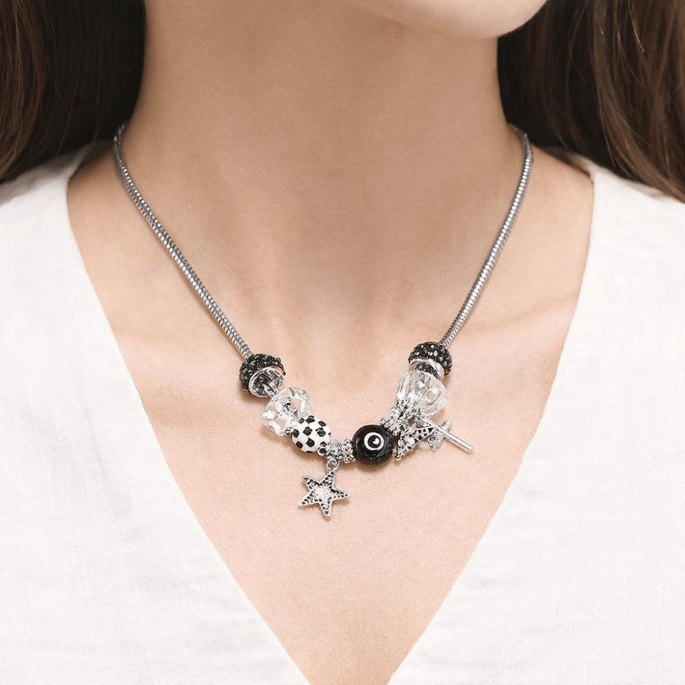 Star Charms Star Cross Bracelet Adjustable Necklace Charm Bracelet No.8 Ball Bracelet  Jewelry Gift
