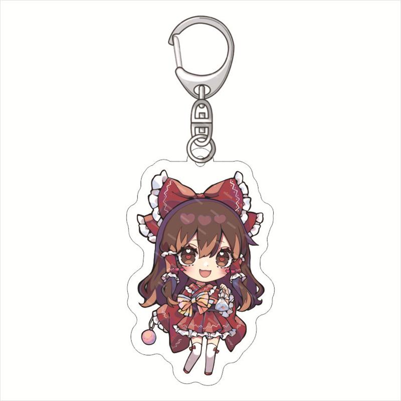 

Touhou Project Project Shrine Maiden Hakurei Reimu Kirisame Marisa Cute Keychain SD Acrylic Key Chain Keyring