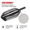 Fishing Landing Net with Telescoping Pole Handle Foldable Trout Catfish Fishing Net Extend to 155cm Freshwater Catch & Release