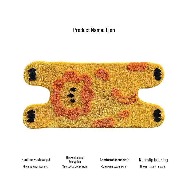 

Флокированный коврик для ванной и ворсовый ковер для спальни - Ковер из мха машинной вязки на заказ для гостиной 50cm x 100cm