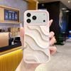 TK best-selling artistic flowing sand wave pattern phone case, Apple 17pm liquid silicone case, 16 high-value protective cover