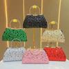 Handmade Diamond-set Clutch Bag, Formal Dress Bag, Single-shoulder Cross-body Handbag