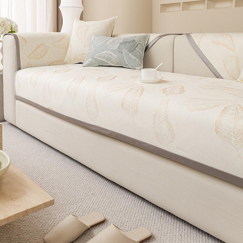Summer Cold Feeling Ice Silk Sofa Cushion  New Summer Cold Feeling One Piece Light Luxury Ice Silk Mat Cushion Non-Slip