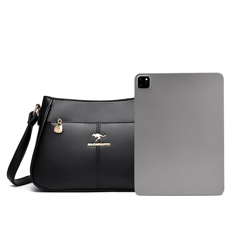 Geantă crossbody la modă pentru femei, geantă de umăr casual retro, textură din piele moale, simplitate la modă pentru femei, trend european retro