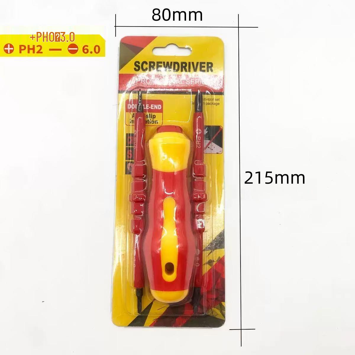 3-in-1 Insulated Electrician Screwdriver Set: Slotted, Phillips, Torx