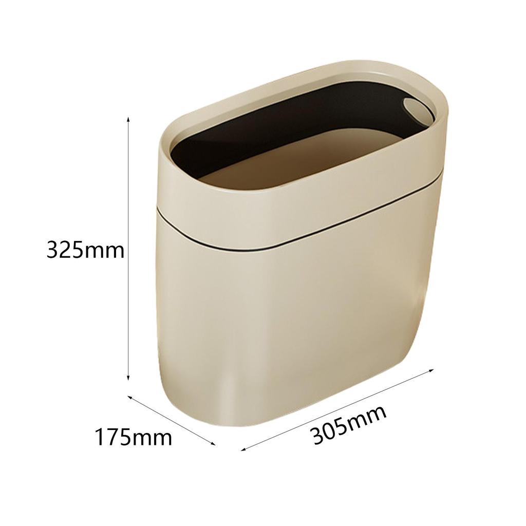 Trash Can Garbage Can Multipurpose Dustbin Stylish Storage Bucket Waste Bin Waste Basket for Bathroom Office Kitchen Bedroom