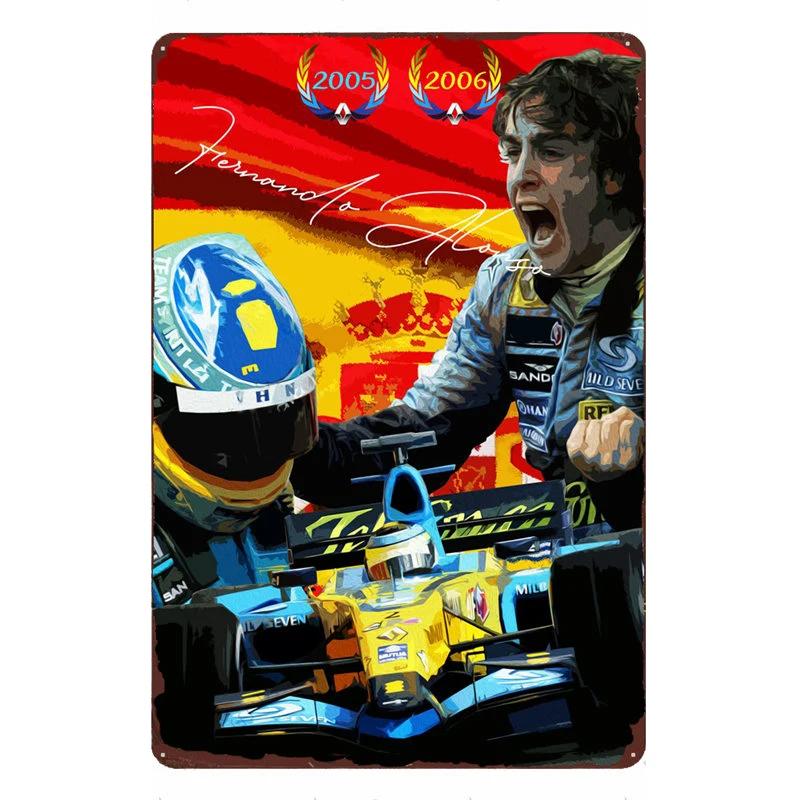 Motorradfahrer Klassischer Sport Rennsport Blechschild Vintage Metallposter Dekor Man Cave Garage Wandschilder Kunstplaketten Blechschild