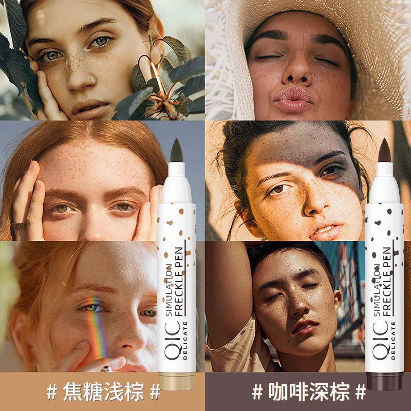 Natural Simulation Freckle Pen Color Rendering, Waterproof And Easy To Color Without Taking Off Makeup, Face Makeup, Freckle Pen Of The Same Style