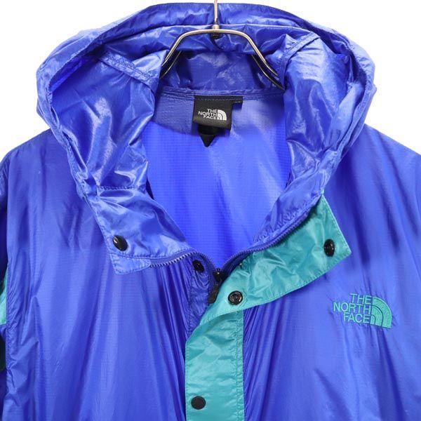The North Face NP22033 Langarm Nylonjacke M Blau Logo Outdoor Herren Gebraucht