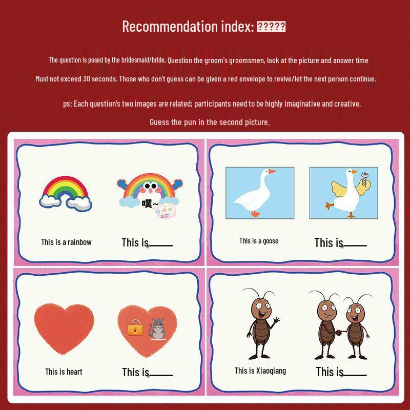 Funny Wedding Door Games: Pun & Picture Guessing Challenges for Groom & Best Man