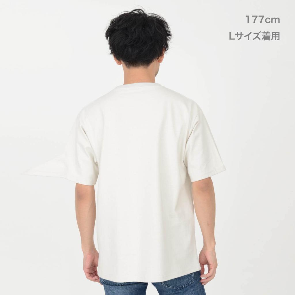 T-Shirt.ST Men's 10.2oz Short Sleeve Solid Cotton T-Shirt with Pocket, Greige, Size XL