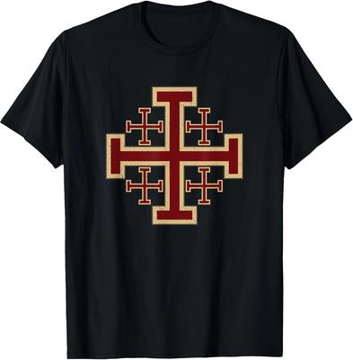 Jerusalem Cross Knights Templar Christian T-Shirt