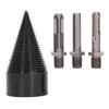 Wood Splitter Drill Bit Electric Firewood Log Splitter Bit Set with 3Pcs Removable Shanks 50mm