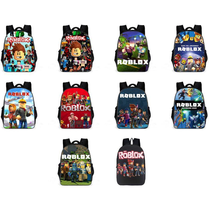 Roblox Double Layer Waterproof Backpack With Floral Print For Kids Perfect For School And Travel