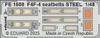 Eduard 1/48 Big Ed F4F-4 Parts Set (for Academy) Plastic Model Kit Parts EDUBIG49448 (Airplane)