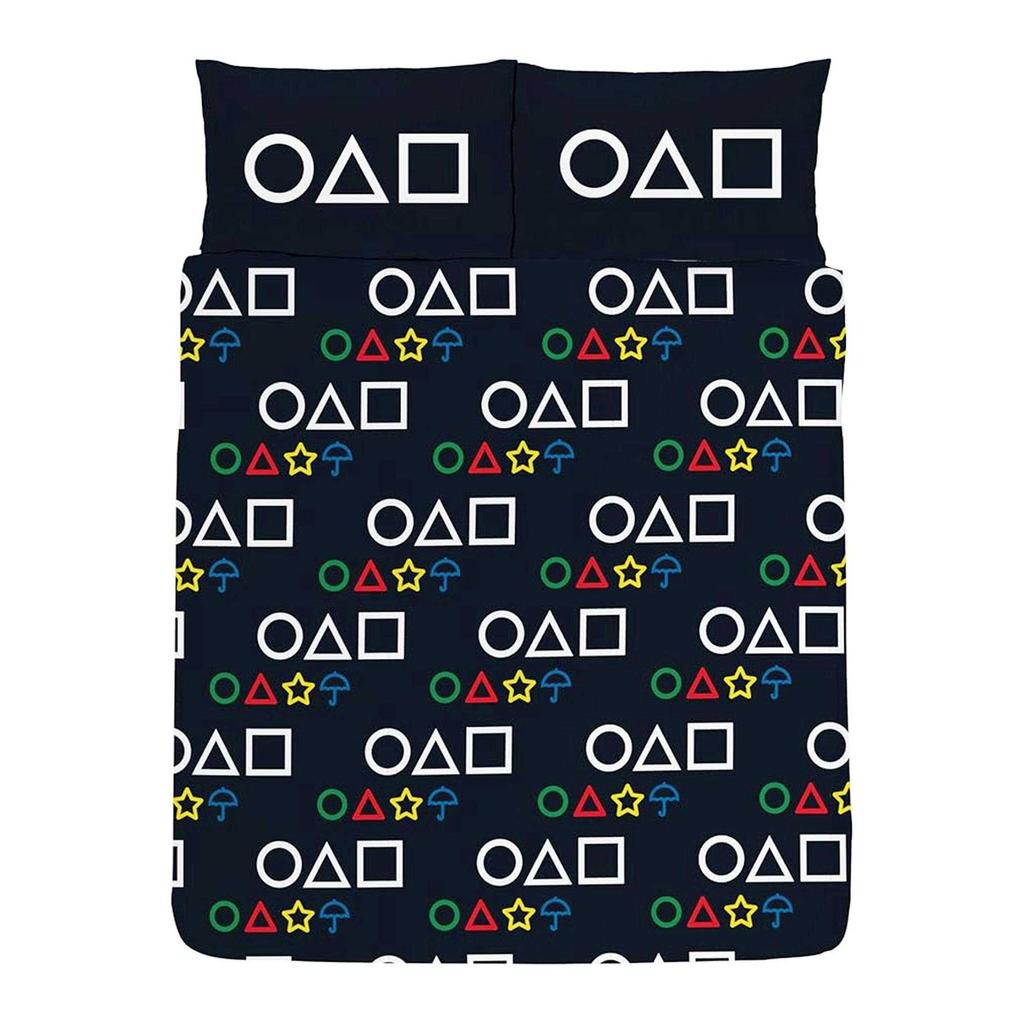Squid Game Symbols Reversible Duvet Set
