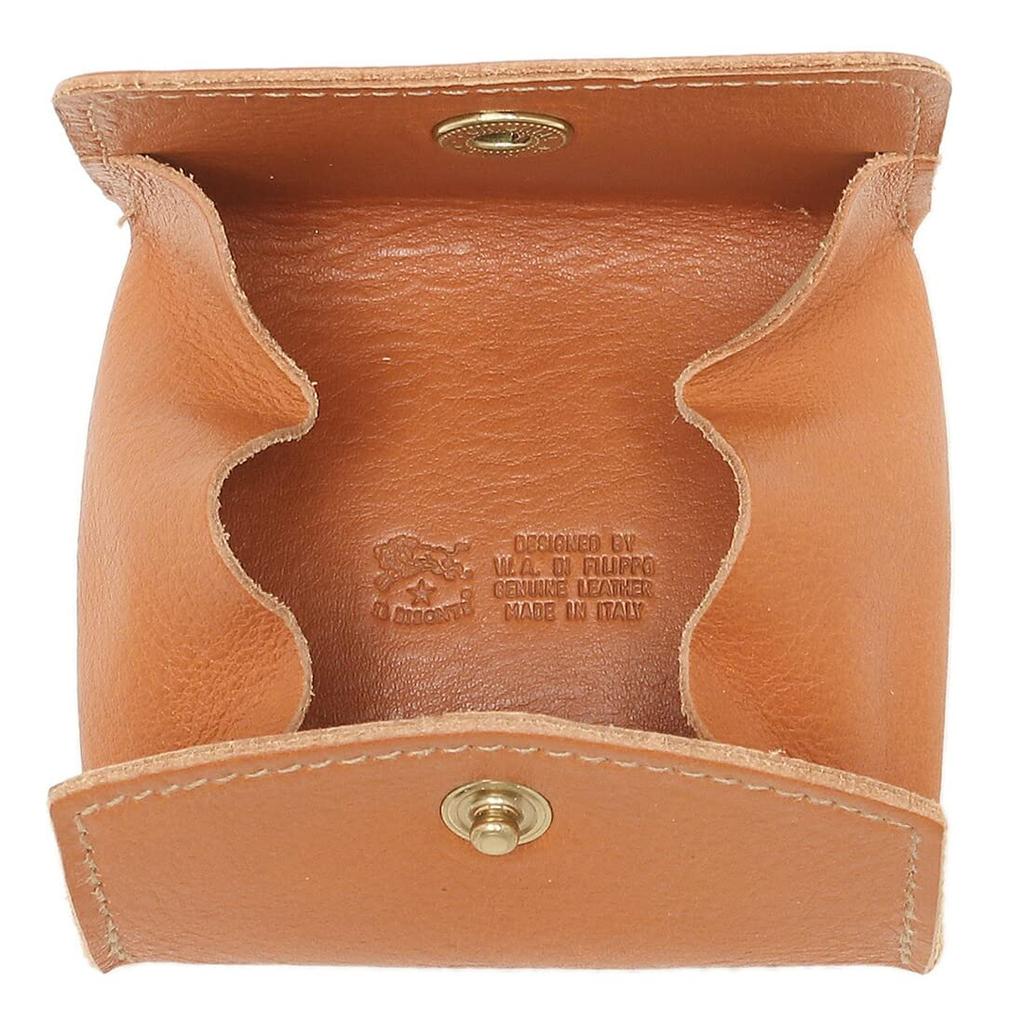 IL BISONTE Coin Case, Brown, Men's and Women's, SCP020 PV0005 CA101B [Used]