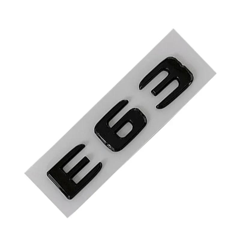 cazvfh1 For Mercedes Benz New 3D ABS Chrome Rear Trunk Badge Decal E43 E53 E63 S Emblem Logo Sticker For Mercedes Benz AMG W211 W212 W21