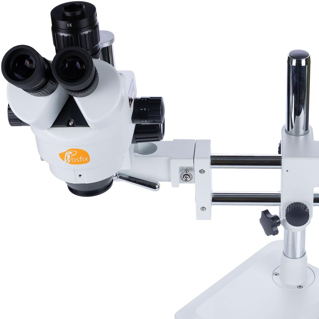 Rosfix Mikroskop Stereoskopowy Trinokularowy Jupiter Pro MSJP-T-SDMS1 – Zakres Zoomu 7x-45x | Wyświetlacz 8” | Oświetlacz 56xLED | Kamera Pegasus