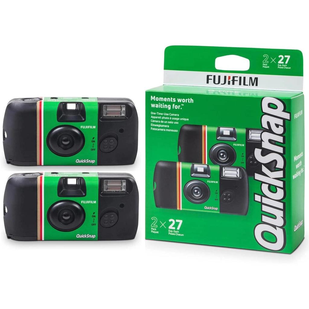 Fujifilm QuickSnap Flash 400 Disposable 35mm Camera 2 Pack